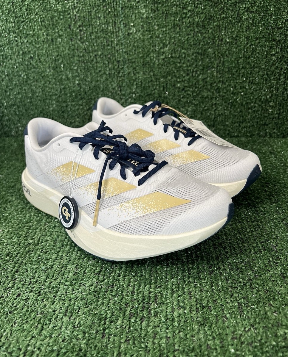 Adidas Adizero Evo SL Georgia Tech Yellow Jackets White Gold Navy JQ4577 Mens 7‎ Adidas Georgia Tech Adizero Evo SL Running | Mercari main image 4