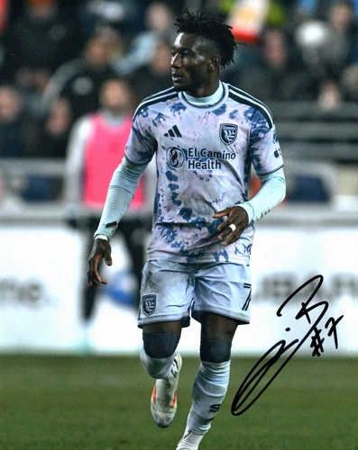 San Jose Earthquales  Ousseni Bouda Autographed Signed 8x10 Photo COA #2