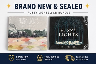 Fuzzy Lights CD Bundle Twin Feathers & Rule Of Twelfths Indie Folk Albums SEALED