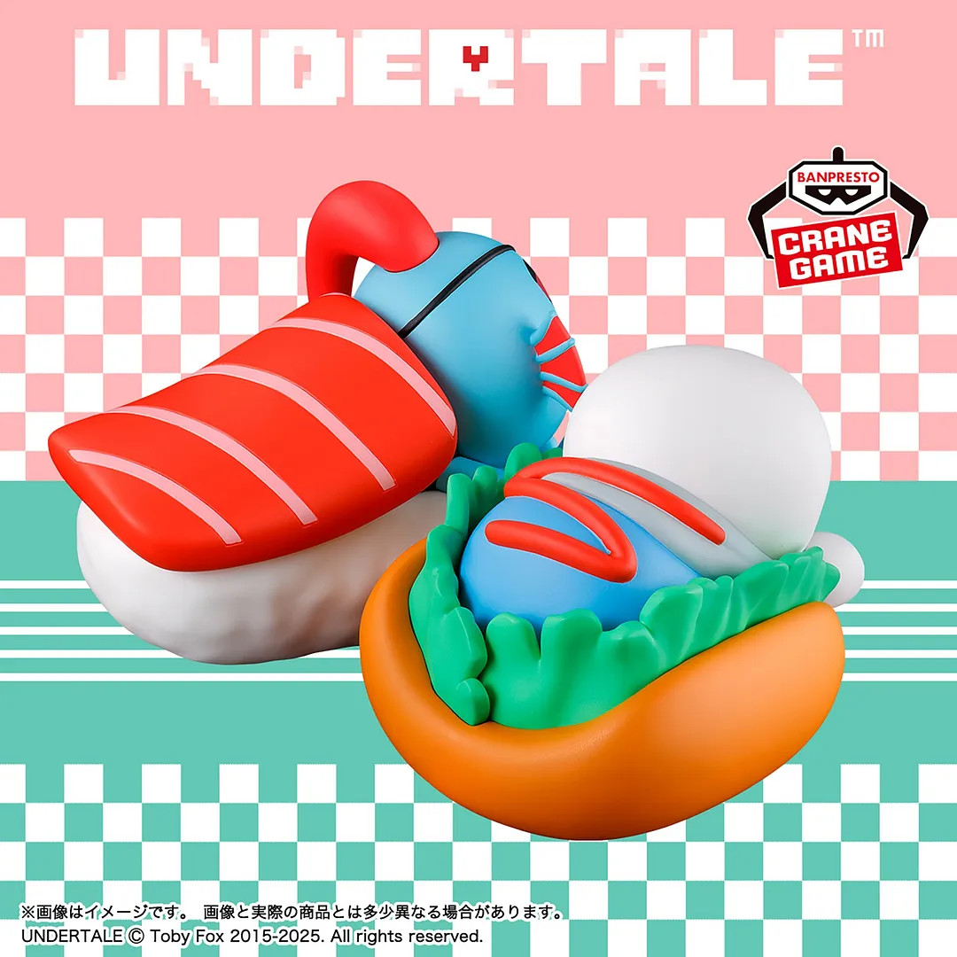 UNDERTALE サンズ アンダイン FOOD DESIGN vol.1 2種 Undertale Undyne and Sans Food Design Vol.1 Figure Banpresto