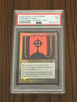 Time Spiral Timeshifted FOIL Tormod's Crypt PSA 7 NM Near Mint Graded Magic MTG