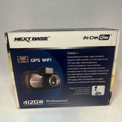 Nextbase 412GW Dash Cam Zubehörpaket Box Kabel Halterung SD Karte (OHNE KAMERA)