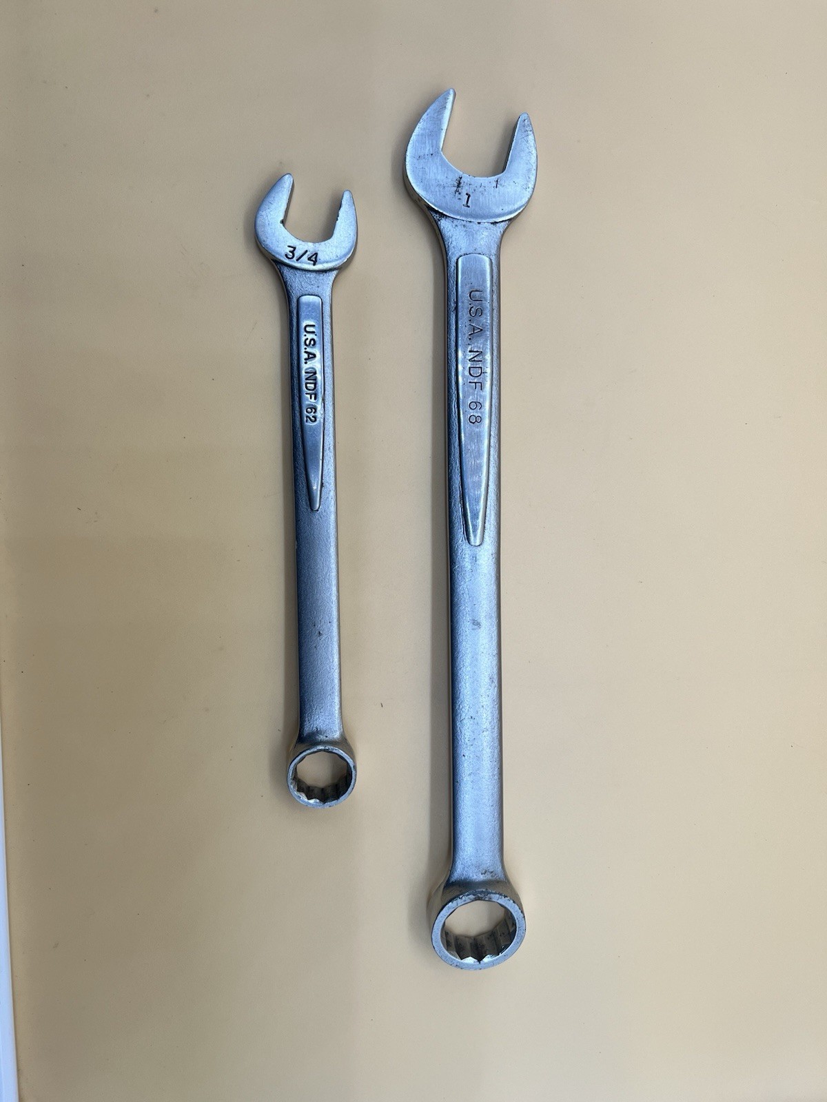NAPA Tools NDF 68  And 62  Combination Wrench  - 12 Point  1-3/4 USA