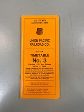 Union Pacific Railroad Co. System Timetable No. 3 ~ April 27th, 1986