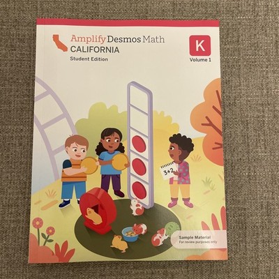 9) Amplify Desmos Math California Student Edition K Volume 1