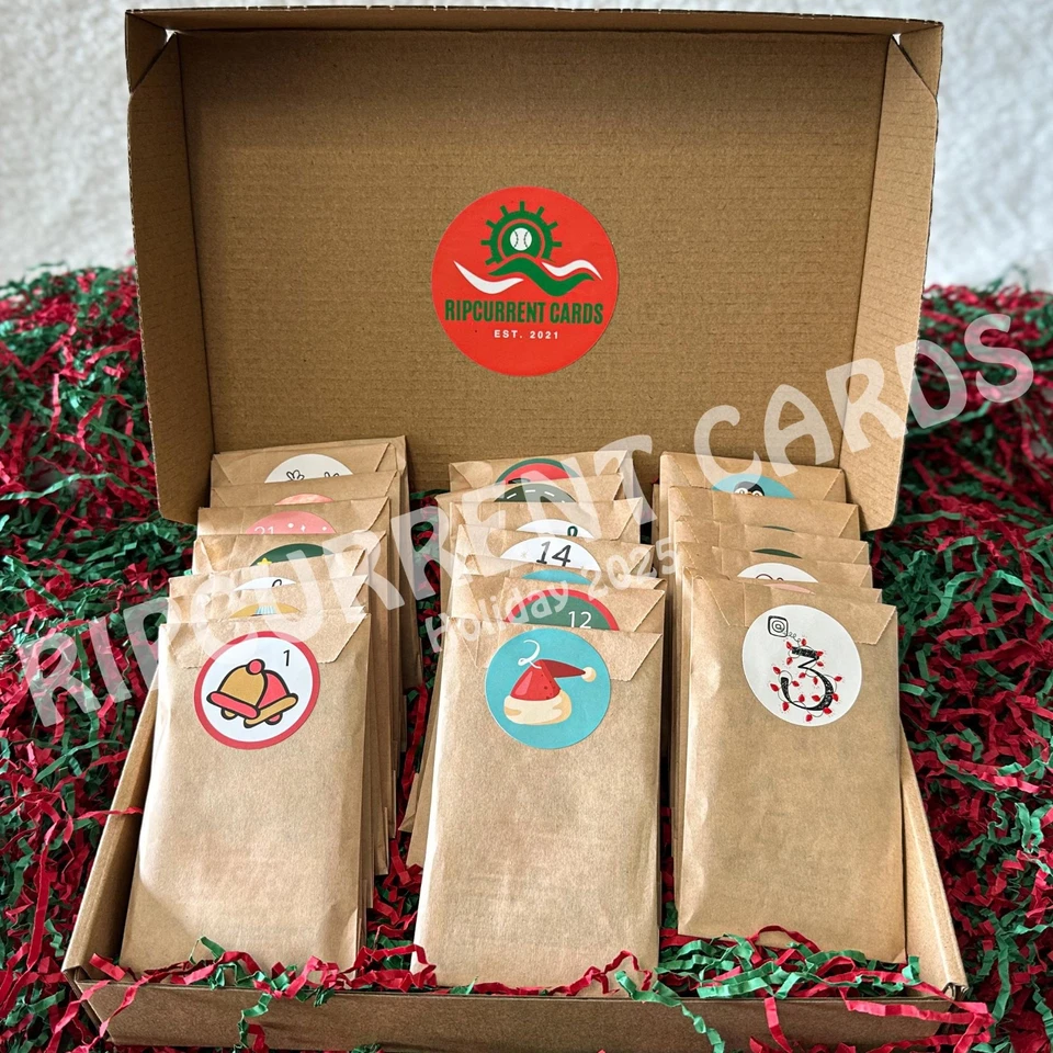 2025 Baseball Card Advent Calendar Box - 24 Unique Sealed Packs - Image 4 of 4