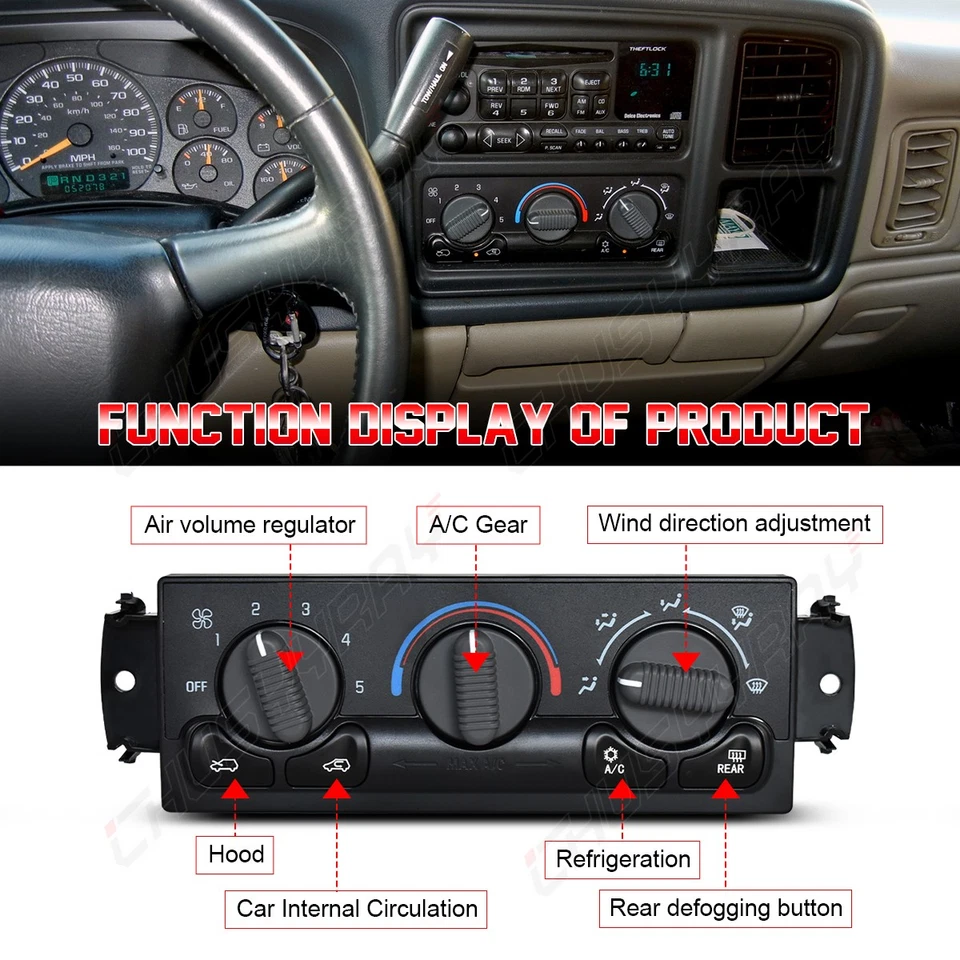 Módulo de control climático de calefacción 599-193 para Chevrolet Silverado 2500 HD 2001-2002 Foto 3 de 4