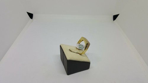 Anillo de Hombre En Oro Amarillo y Blanco 18KT con Circonitas 5,4 Gramos N. 23 ( - Imagen 3 de 10