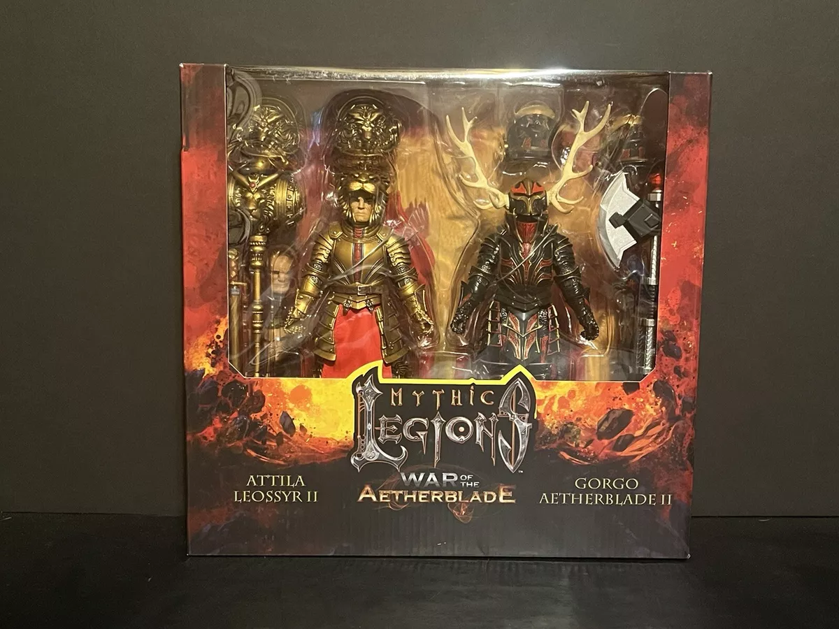 MYTHIC LEGIONS WAR OF AETHERBLADE GORGO + ATTILA KICKSTARTER