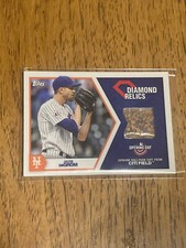 JACOB DEGROM 2022 TOPPS OPENING DAY DIAMOND RELICS FIELD DIRT CITIFIELD NY METS