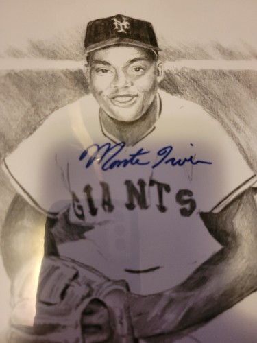 MLB New York Giants Monte Irvin Signed 8x10 Art Print - Picture 3 of 3