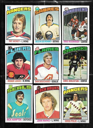 1976-77 TOPPS 76-77 NHL HOCKEY CARD 1-264 & GLOSSY INSERT 1-22 SEE LIST - Picture 166 of 461