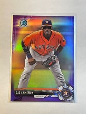 Daz Cameron 2017 Bowman Chrome Prospect Purple Refractor /250 BCP95 Astros