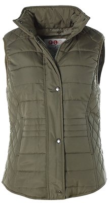 Flashlights Damen Steppweste Weste gesteppt Khaki 40 J1803