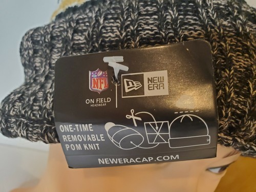 Licensed NFL New Era Collection Pom Cold Weather Cap Beanie - Saints - SALE! - Picture 4 of 5
