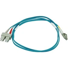 10Gb Fiber Optic Cable, LC/SC, Multi Mode, Duplex 1 Meter 50/125 Type Aqua 6390