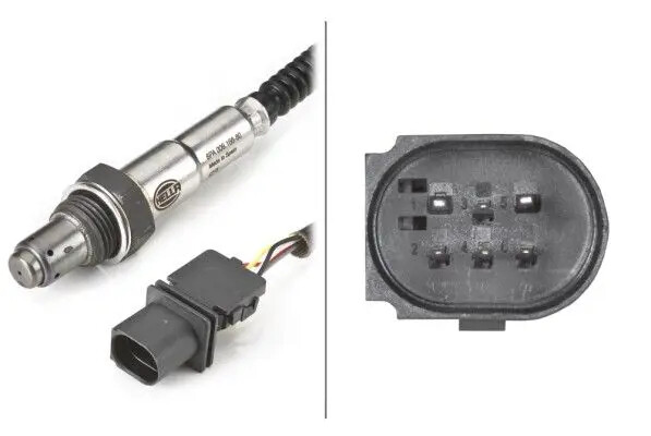 Sonda lambda a banda larga 6PA 009 166-801 HELLA per CITROËN PEUGEOT HYUNDAI KIA