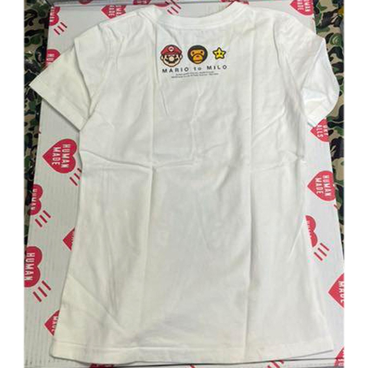 A Bathing Ape BABY MILO Nintendo SUPER MARIO Vintage T-shirt White