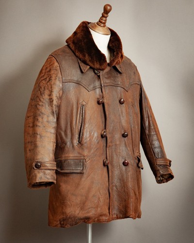 Vintage Barnstormer French Resistance Leather Trench Coat - Picture 4 of 21