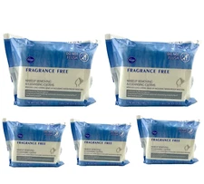 Kroger Fragrance Free Makeup Removing & Cleansing Cloths 25 Count - 5 Pack