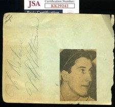 Fred Hutchinson Birdie Tebbetts JSA Coa Signed 1940 Album Page Autograph