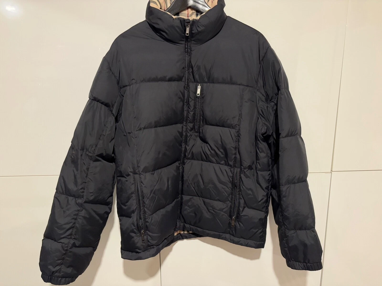 Burberry London cappotto uomo nero puffer taglia M