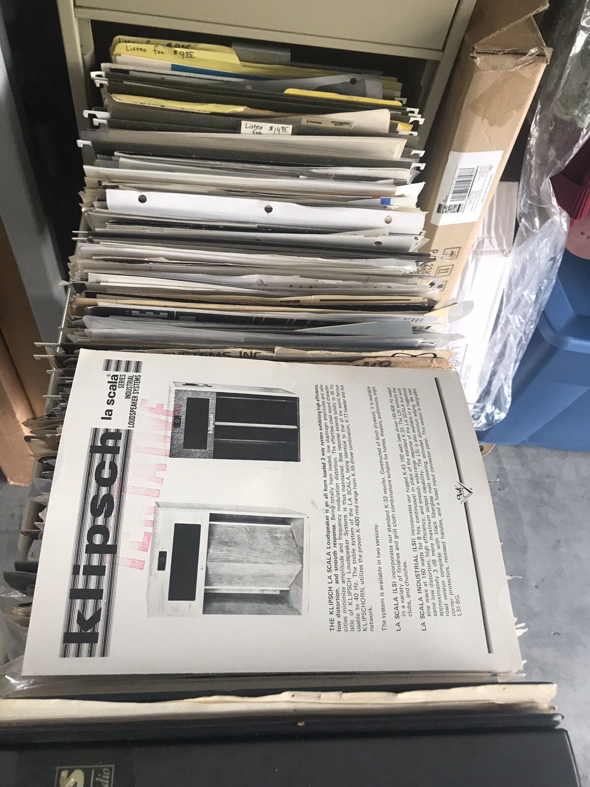 Vintage Stereo Manuals & Brochures HUGE Collection From Old Stereo Shop.