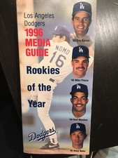 Los Angeles Dodgers 1996 Media Guide  Mike Piazza Hideo Nomo Eric Karros