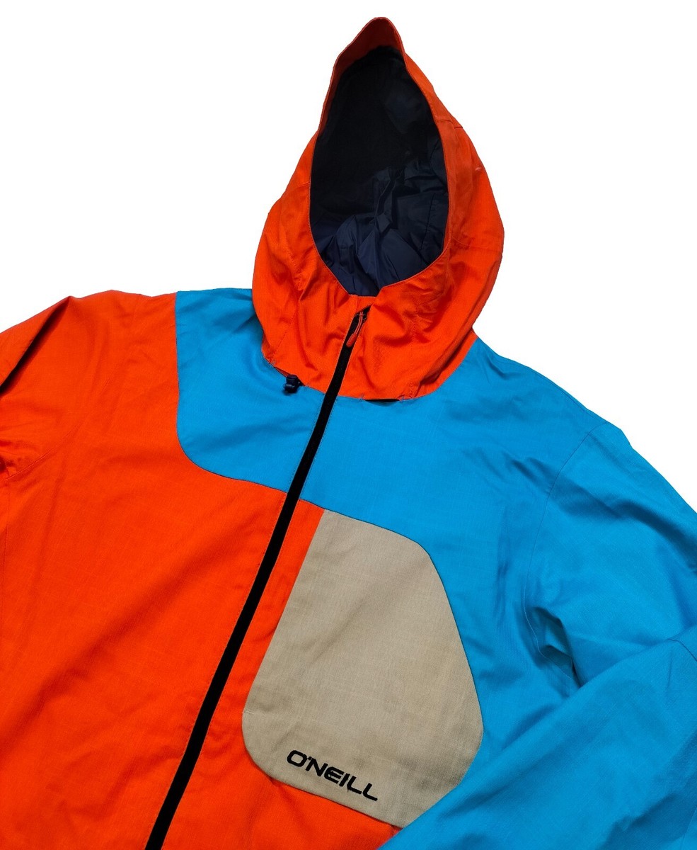 O'Neill Mountain Ski Jacket Men's Orange & Blue Size L Breathable