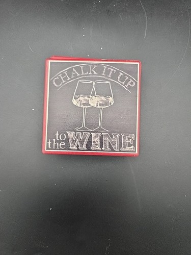 Thirstystone Set of 4 Chalk it up to the Wine Coasters - Picture 6 of 8