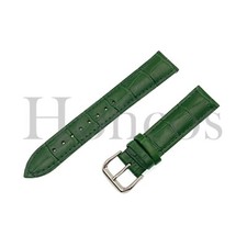 20 21 22 mm Green Genuine Leather Alligator Watch Band Strap Buckle Fits for IWC