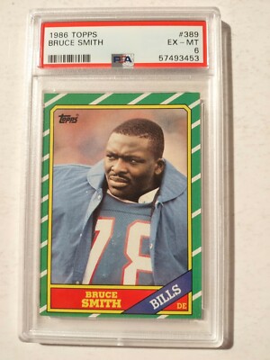 1986 Topps Football Bruce Smith #389 