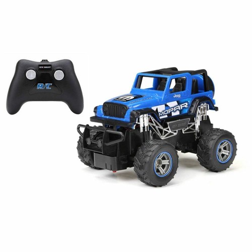 Nuova brillante R/C Motor Sport Jeep Wrangler, 1:24, piena funzione, blu (2480) - Foto 2 di 12