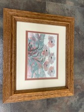 FLORAL FRAMED PRINT WATERCOLOR 13" X 11" WBP010253 