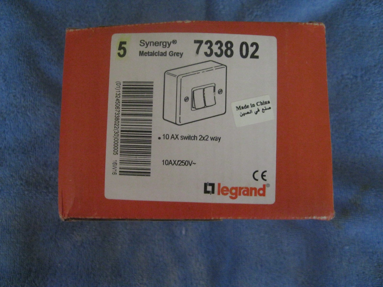 Legrand Synergy - 7338 02 - 10a 2 Gang 2 Way Metalclad Switch New ...