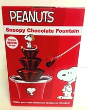 PEANUTS Snoopy Chocolate Fondue Fountain RED by Planet Smart NIB