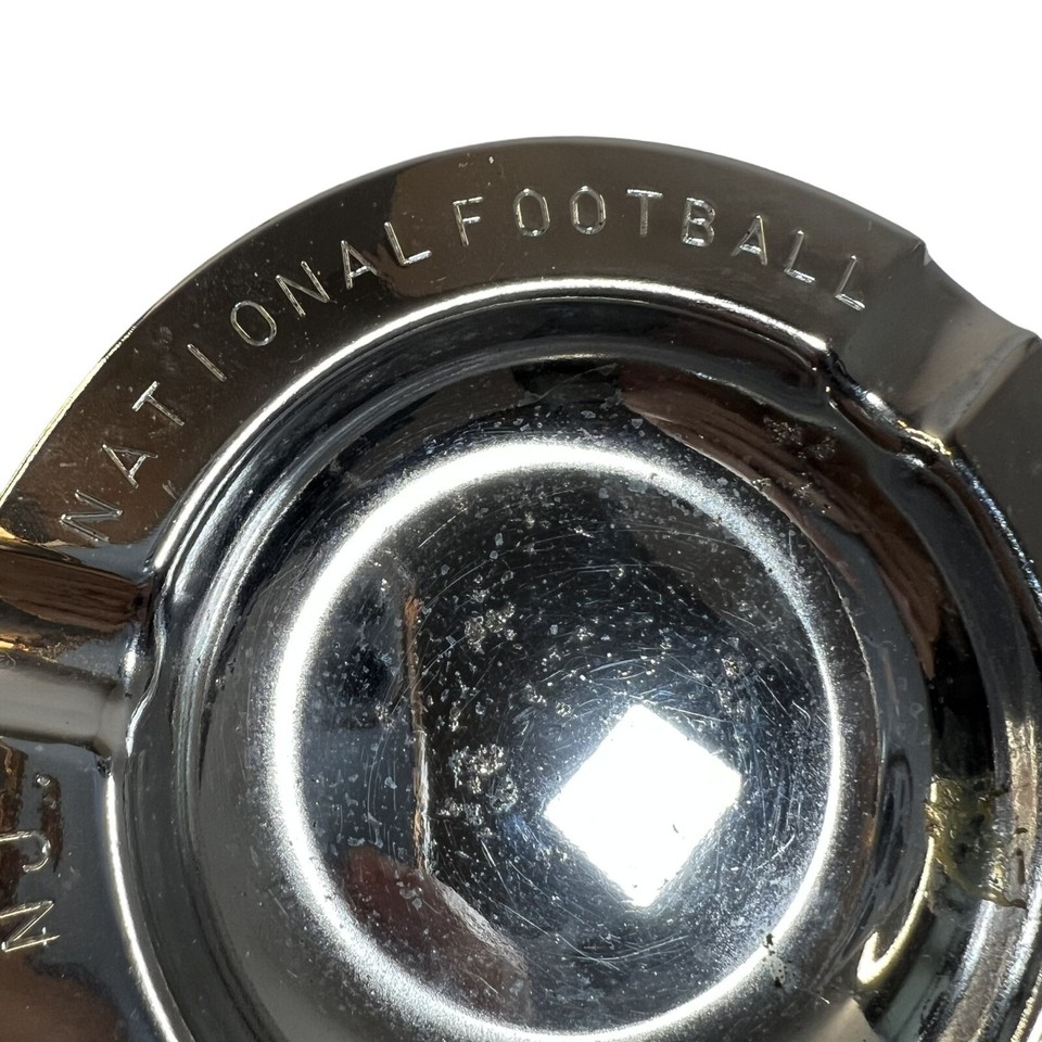 1954 Vintage Atlantic City NJ National Football Clinc Metal Ashtray