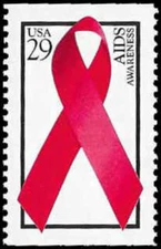 US #2806a MNH 1993 AIDS Awareness Ribbon [Booklet Single]