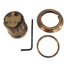 Falcon SFIC Mortise Cylinder Satin Bronze Clover Cam 1 1/4" Locksmith IC