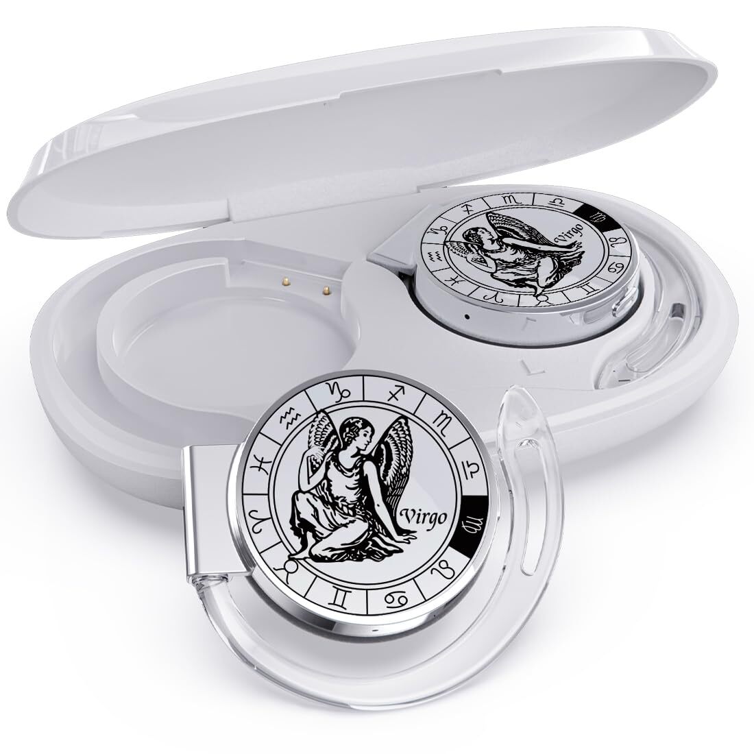 On-Ear Headphones Bluetooth V5.3, Open Ear Earphones Wireless with Earhooks, ...