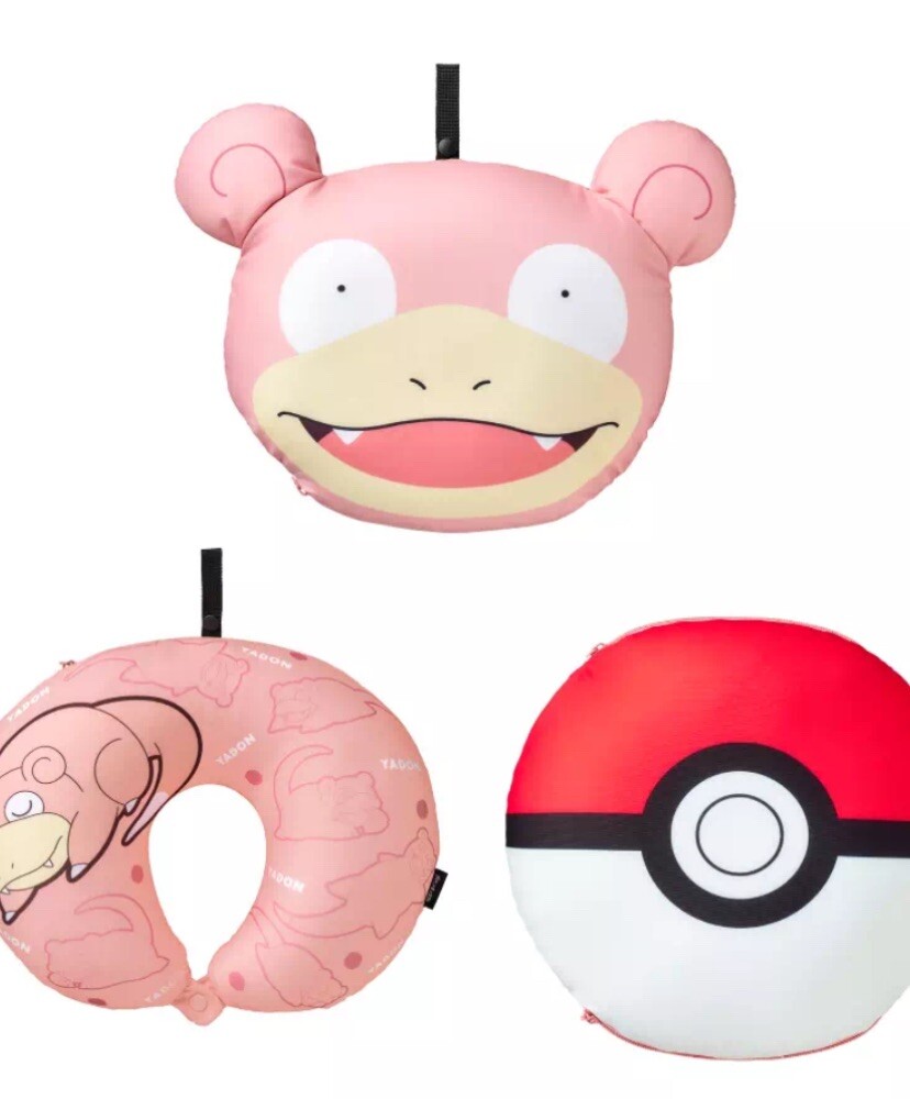 Pokémon Slowpoke Monster Ball 3-way Neck Pillow Japan EXCLUSIVE