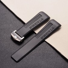Tag Heuer Replacement Watch Band 24mm RUBBER STRAP WITH BUCKLE