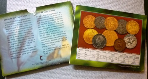 Portugal 1997 - Juego oficial como nuevo (9) con 4 bimetales - Sea Wolf & Dolphin - raro - Imagen 2 de 19