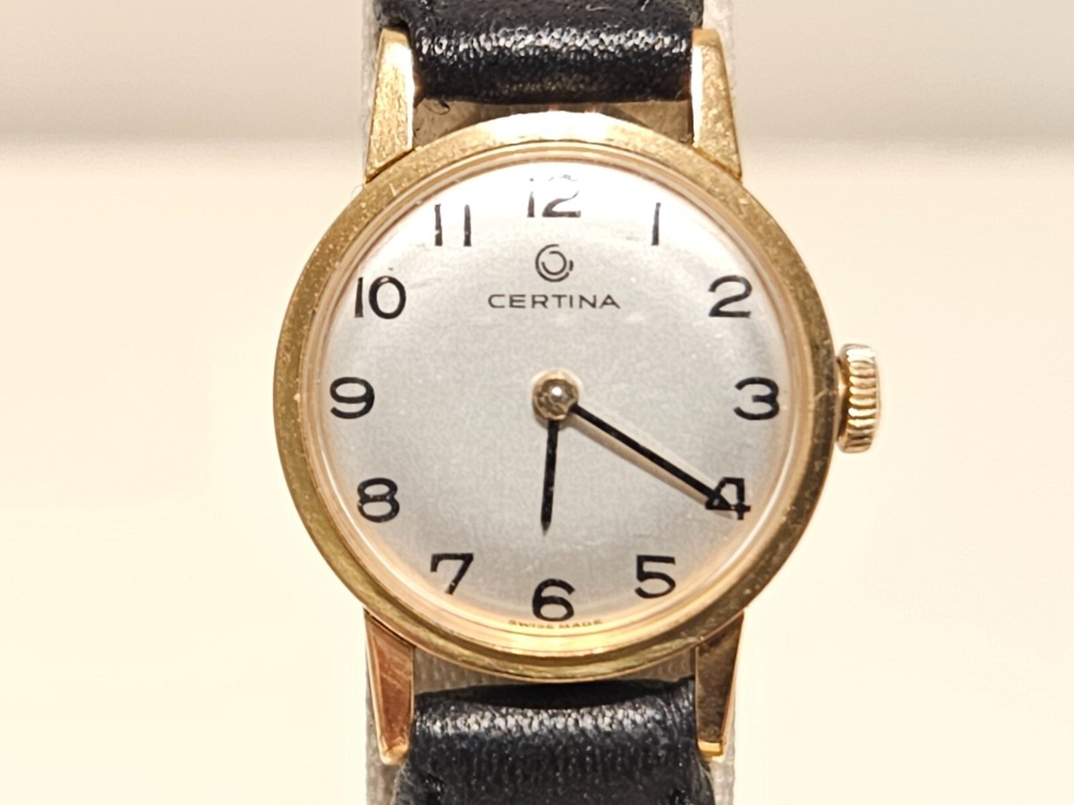 CERTINA ゴールド腕時計手巻き HA-3118| サーチナ CERTINA レディース Cal.13-22 ケース一体