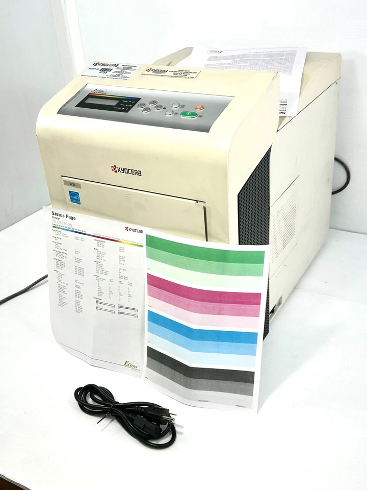 Kyocera FS-C5350DN Laser Network Color Printer with TONER & Pg: 40K TESTED Video - Image 2 of 4