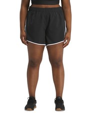 Reebok Plus Size ID Train Woven Shorts Women's 2X/18-20W Night Black/White