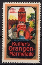 Sello póster publicitario ES1694: mermelada Keiller naranja