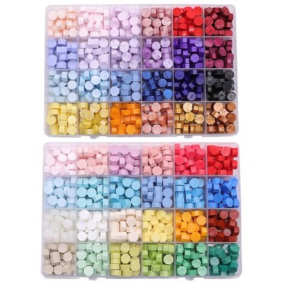 Rarapop 1200 Stück Siegelwachs, 48 Farben Wachssiegel, Siegelwachs Satz für E