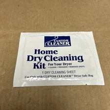 Custom Cleaner Home Dry Cleaning Kit 1 Dry Cleaning Sheet