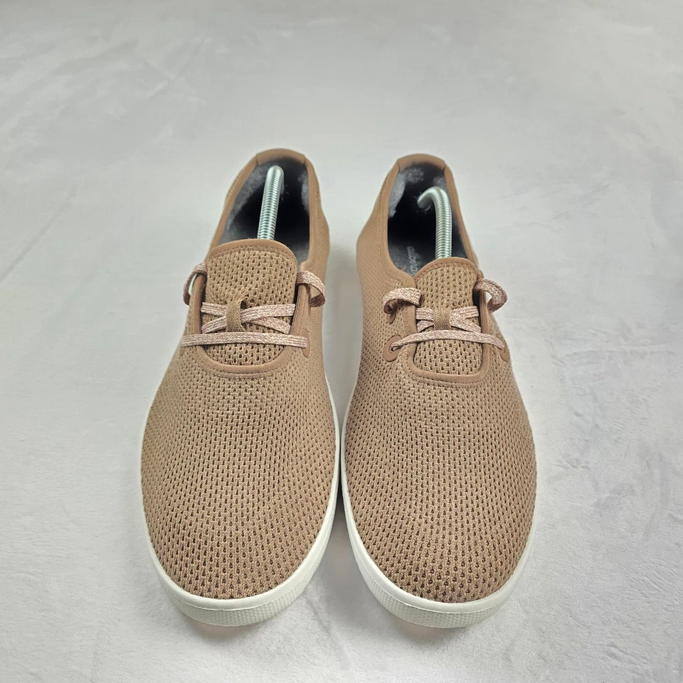 Allbirds Mens Tree Breezer M12 Taupe Knit Slip On Comfort Casual Shoes - Image 2 of 4